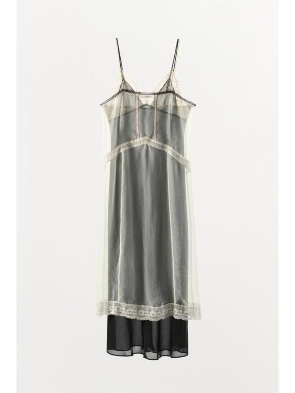 ZARA DOUBLE ORGANZA LACE LONG DRESS 1758/705/084